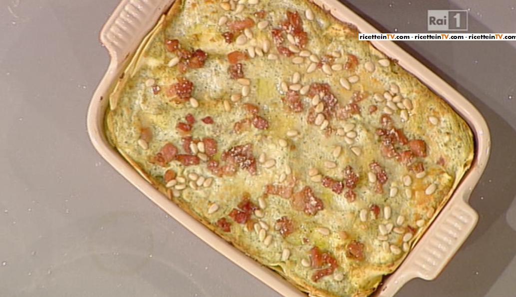 lasagne al pesto con ricotta