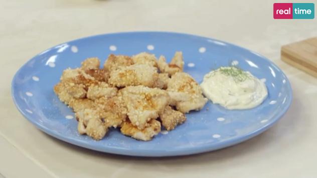 nuggets di sogliola alle mandorle