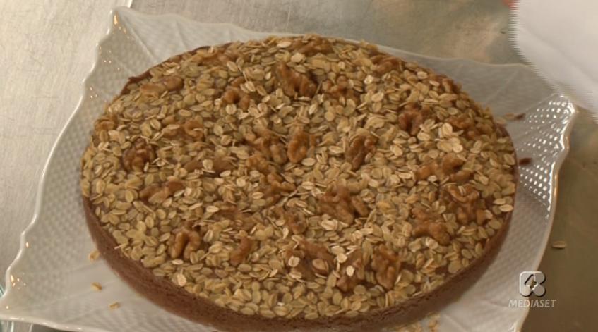 torta di noci e avena