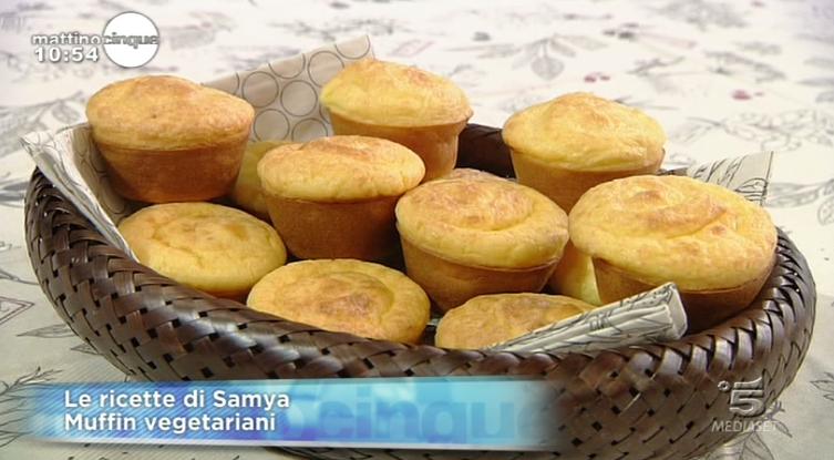 Muffin al formaggio vegetariani