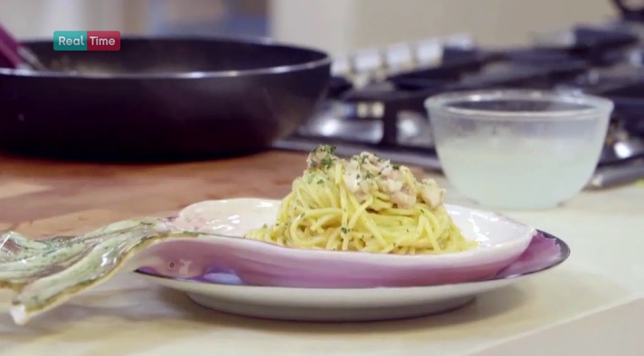 tagliolini con triglia e salsa di cannellini