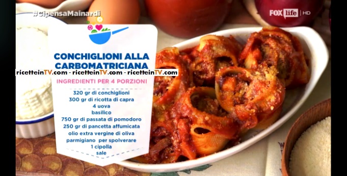 conchiglioni alla carboamatriciana