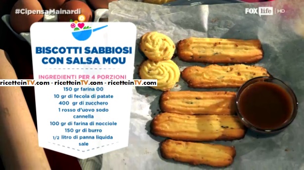 biscotti sabbiosi con salsa mou