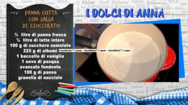 panna cotta con salsa al cioccolato di Anna Moroni