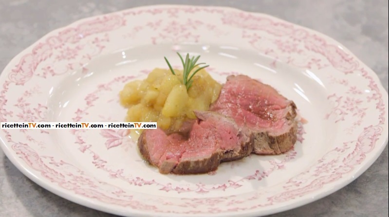 roast beef con salsa alle mele