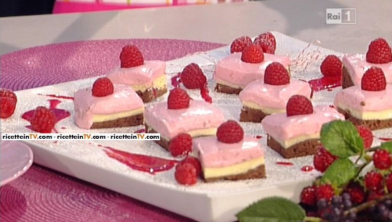 brownies cheesecake ai lamponi di Ambra Romani