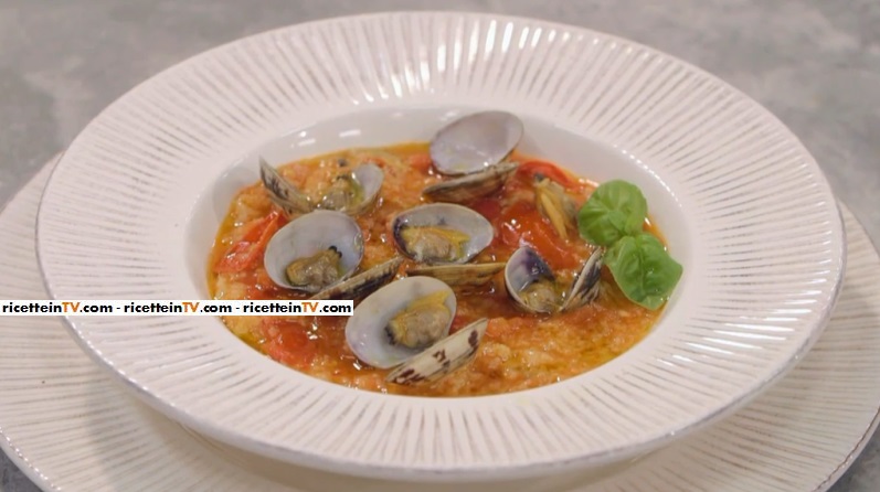 pappa al pomodoro con sautè di vongole