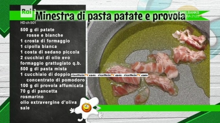 minetra di pasta patate e provola