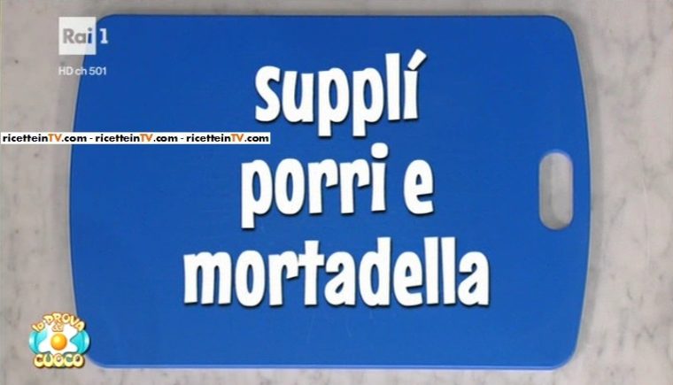 supplì porri e mortadella