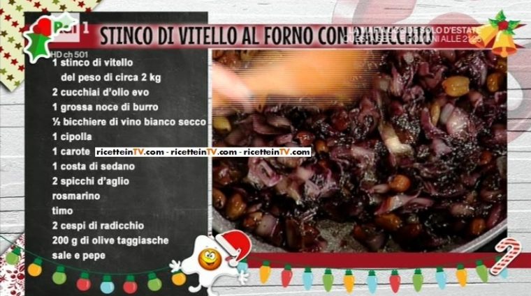 stinco di vitello al forno con radicchio di Anna Moroni