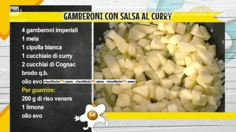 gamberoni con salsa al curry di Anna Moroni