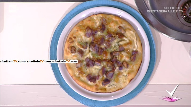 pizza con patate viola gorgonzola e scalogno di Gianfranco Iervolino