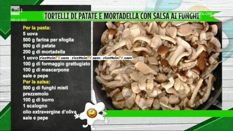 tortelli di patate e mortadella con salsa ai funghi di Alessandra Spisni