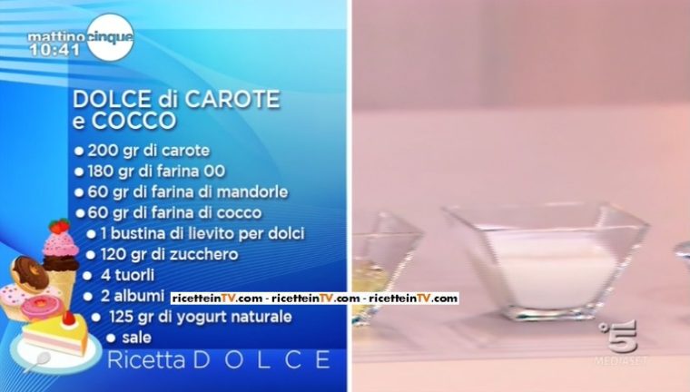 dolce di carote e cocco