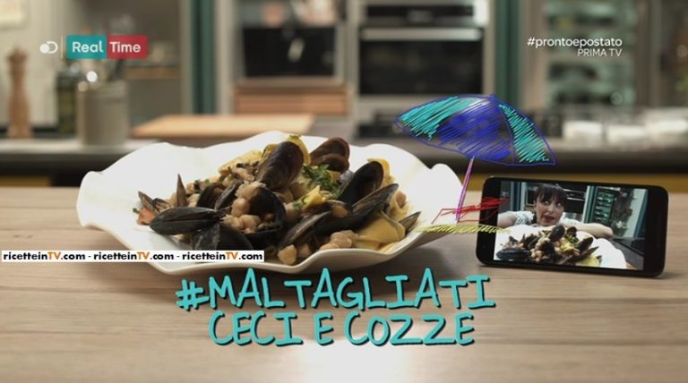 maltagliati in padella con ceci e cozze di Benedetta Parodi