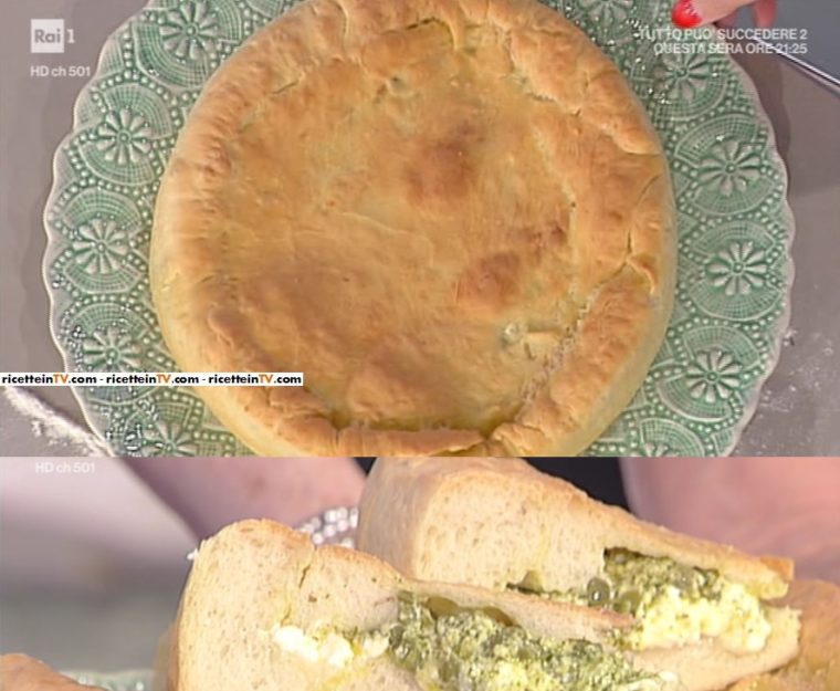 focaccia di patate con pesto fagiolini e crescenza di Anna Moroni