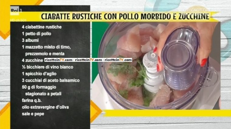 ciabatte rustiche con pollo morbido e zucchine di Daniele Persegani