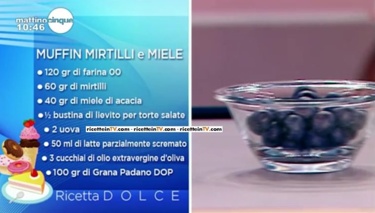 muffin mirtilli e miele