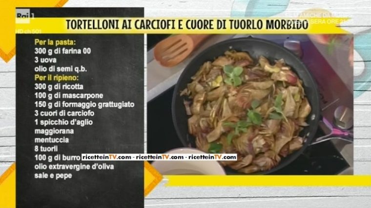 tortelloni ai carciofi e cuore di tuorlo morbido di Daniele Persegani