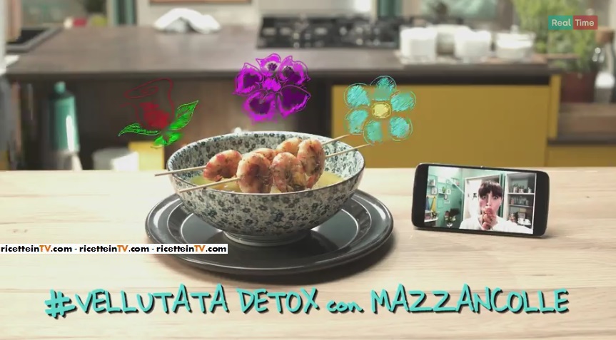 vellutata detox con mazzancolle