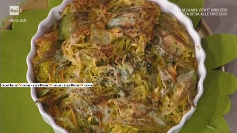 fiori di zucca ripieni di tagliolini di Alessandra Spisni