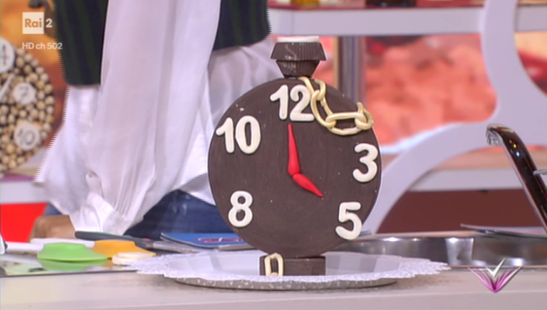 orologio di cioccolato (e cioccolato plastico) di Mirco Della Vecchia