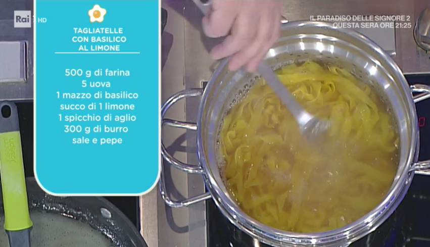 tagliatelle con basilico al limone di Alessandra Spisni