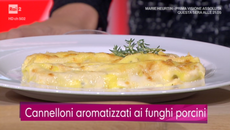 cannelloni aromatizzati ai funghi porcini di Beniamino Baleotti