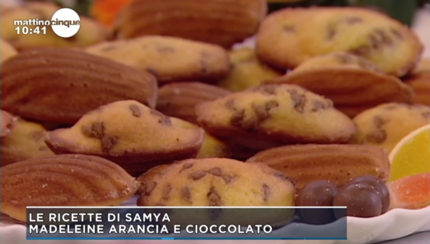 madeleine arancia e cioccolata di Samya