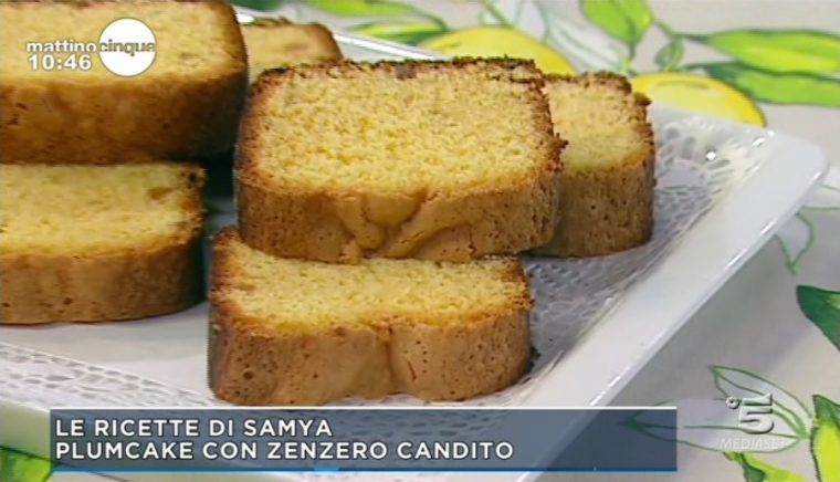 plumcake con zenzero candito