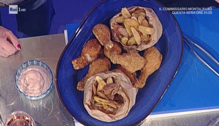 fuselli di pollo con patate fritte di Sergio Barzetti