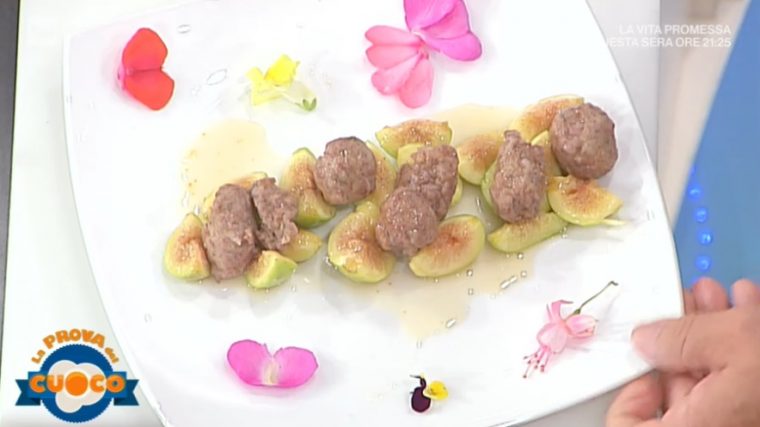 polpette di maiale con fichi caramellati di Beppe Sardi