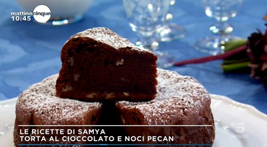 torta al cioccolato e noci pecan