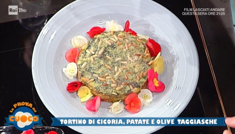 tortino di cicoria patate e olive con maionese senza uova di Daniele Paralovo