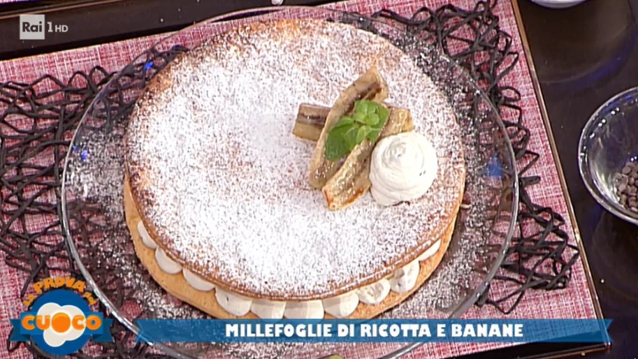 millefoglie di ricotta e banane