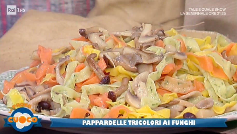 pappardelle tricolori ai funghi di Alessandra Spisni