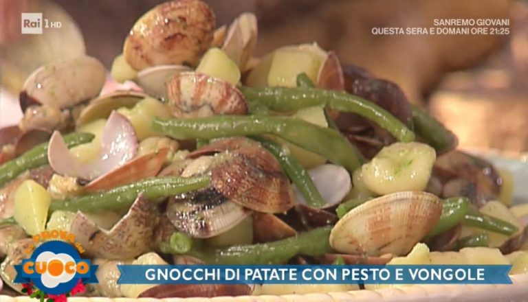 gnocchi con pesto e vongole di Diego Bongiovanni