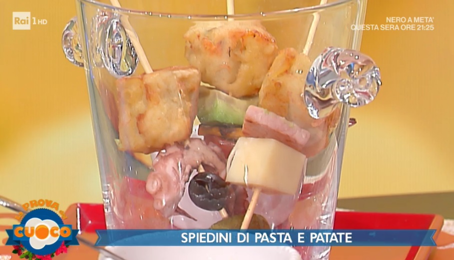 Spiedini di pasta e patate