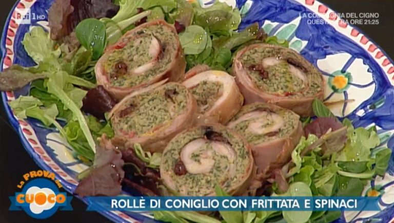 rollè di coniglio con frittata e spinaci di Emilio Signori