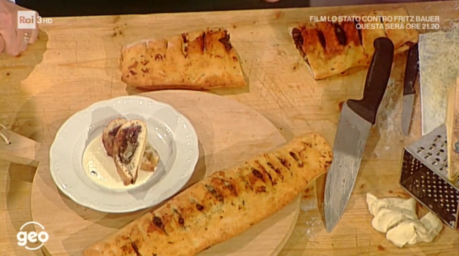 strudel di pane e radicchio