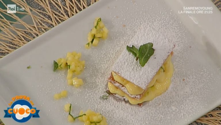 millefoglie con crema mousseline e ananas di Riccardo Facchini