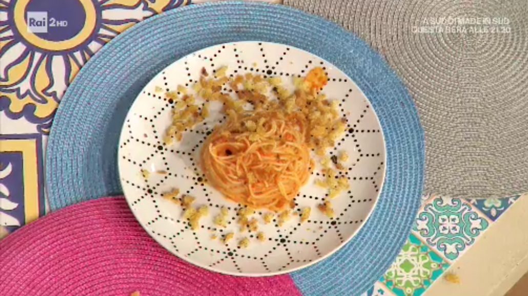 spaghetti alla crema di peperoni