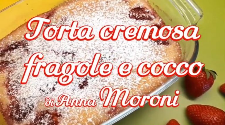 torta cremosa fragole e cocco