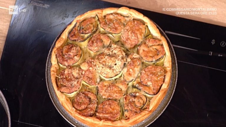 torta con rosette di zucchine tonno e fontina di Diego Bongiovanni