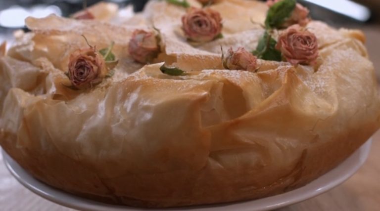 phyllo cheesecake al limone