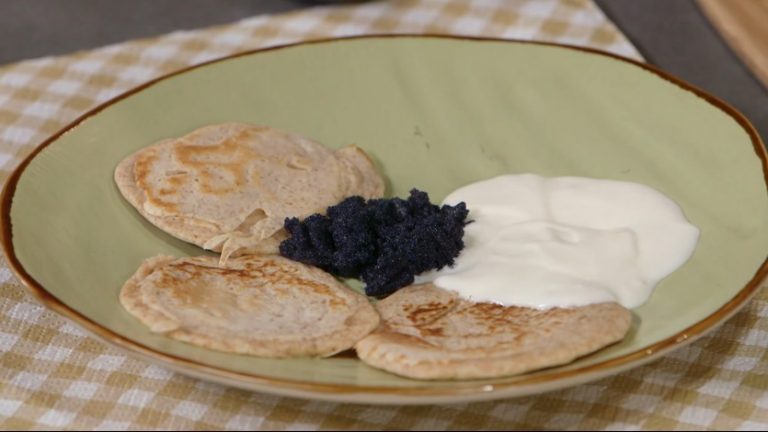 blinis con caviale