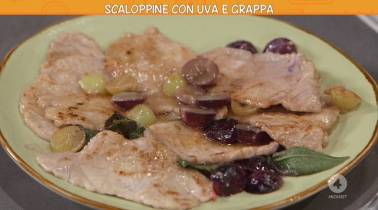 scaloppine con uva