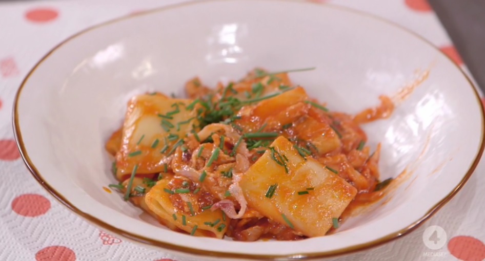 paccheri all'amatriciana di mare