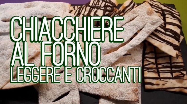 chiacchiere al forno leggere e croccanti