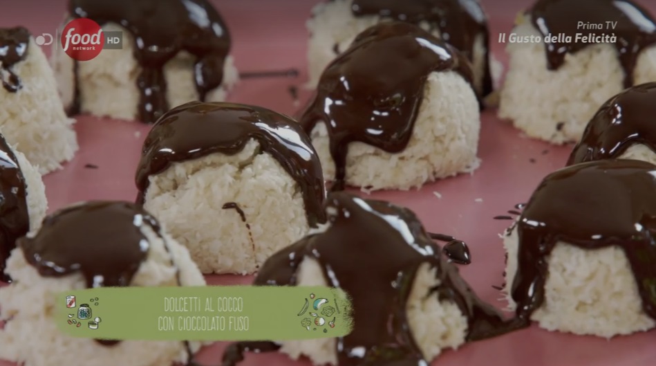 dolcetti al cocco con cioccolato